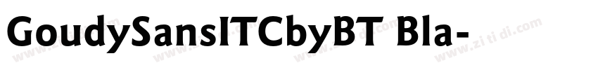 GoudySansITCbyBT Bla字体转换